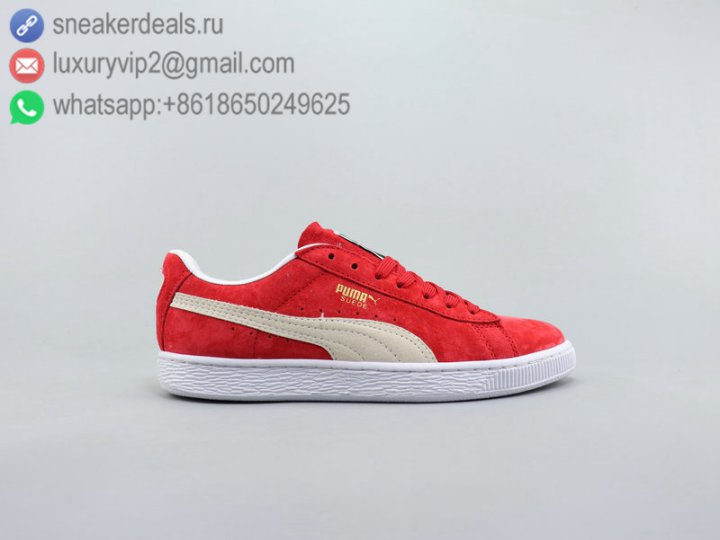 Puma Suede Classic CRFTD Unisex Skate Shoes Red Size 36-44